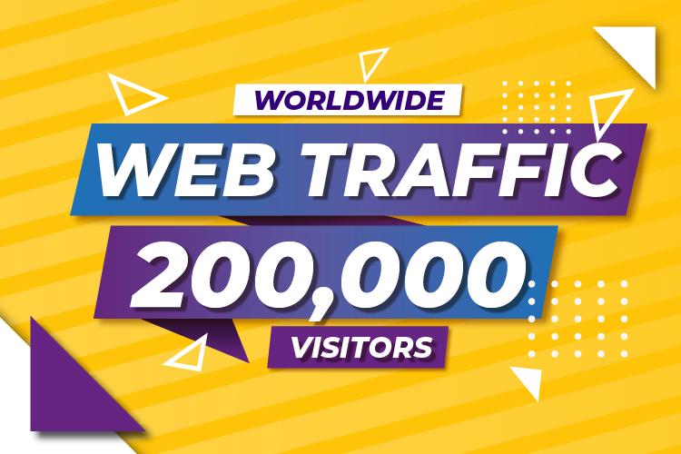 200,000 Worldwide High Quality Ranking Website Traffi...