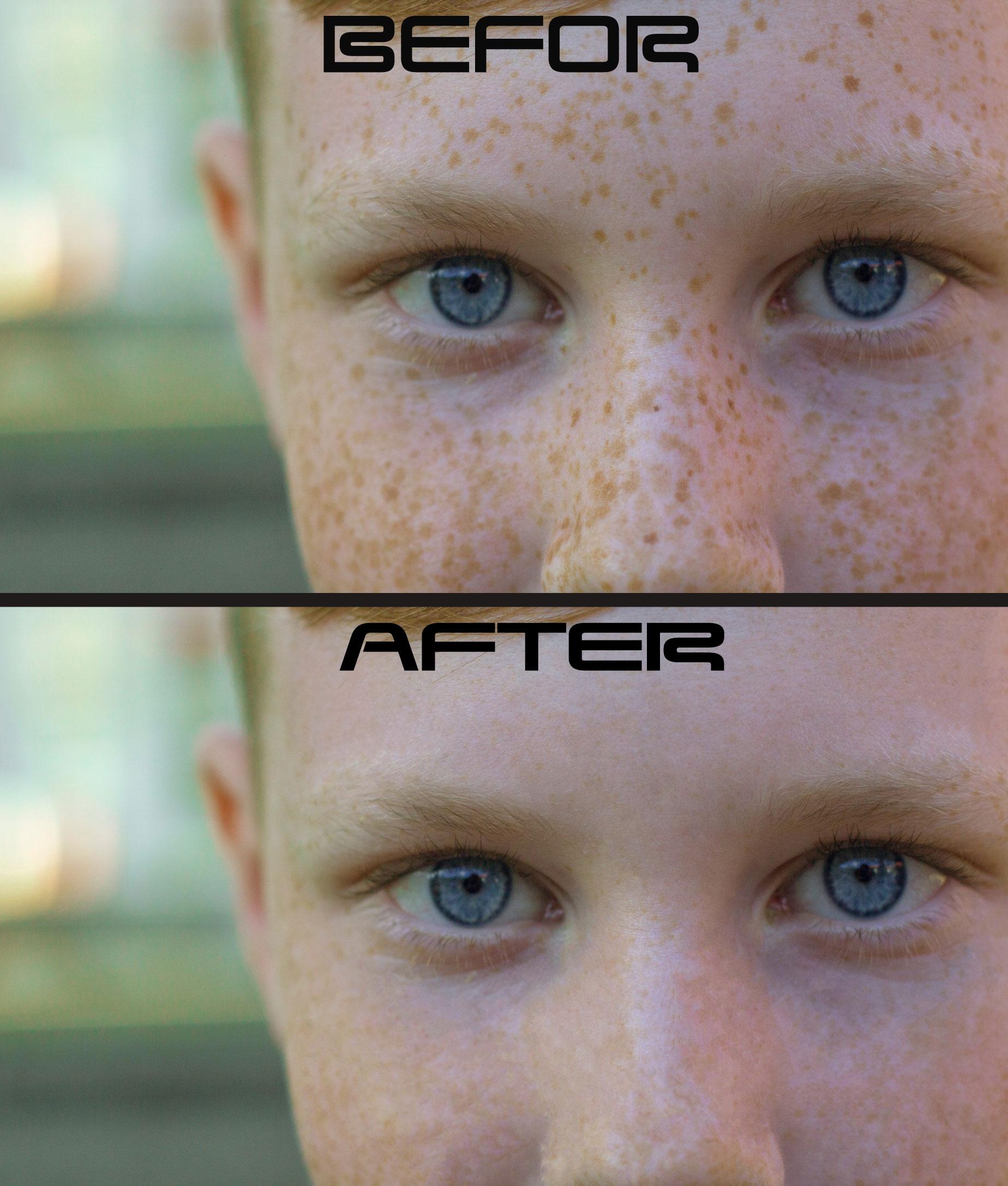 Natural looking portrait retouching and photo editing...