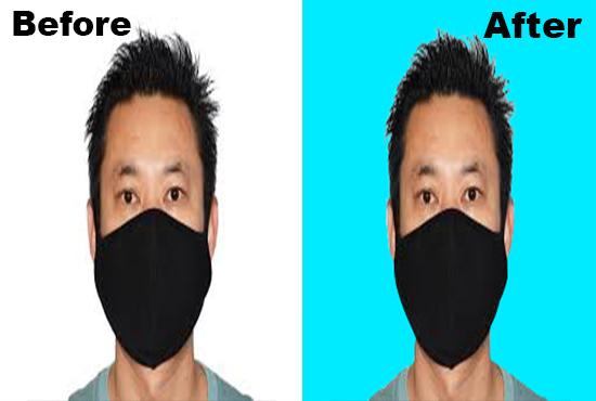 I will hair masking professionally with background re...