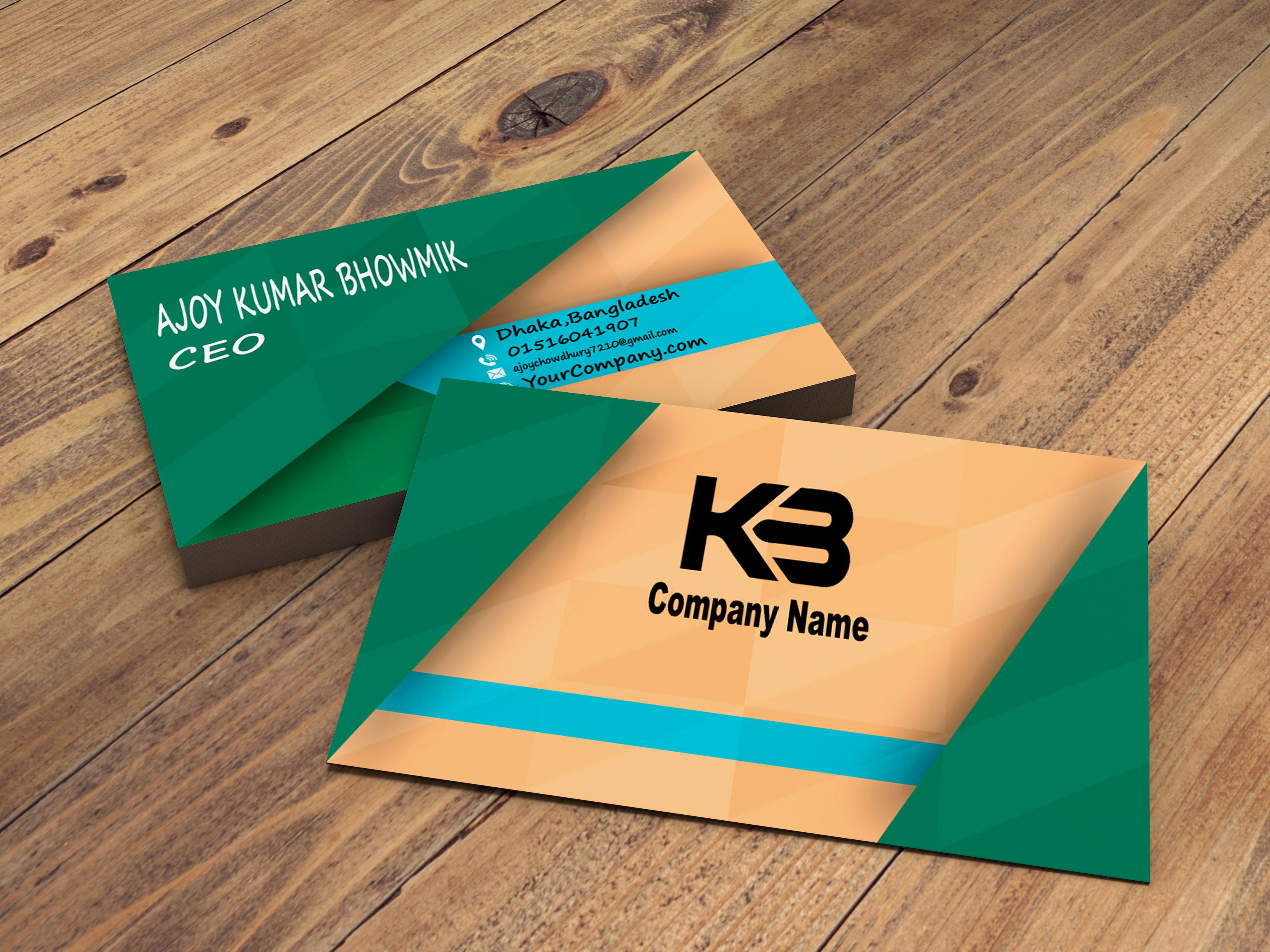 I will Design professional and creative business card...