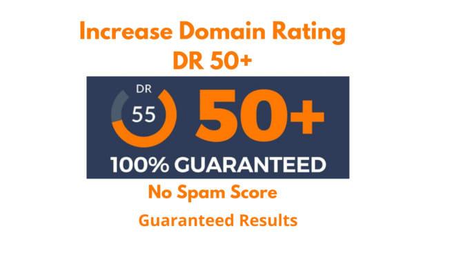 I will increase domain rating ahrefs DR 50 plus with ...