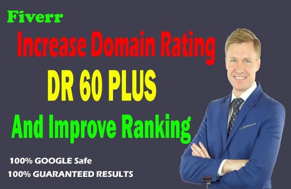 I will increase domain rating DR ahrefs 50 plus domai...