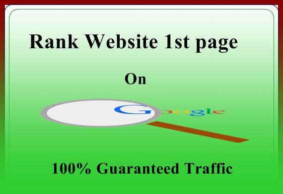 Rank Your Site on GOOGLE First Page with Guaranteed T...