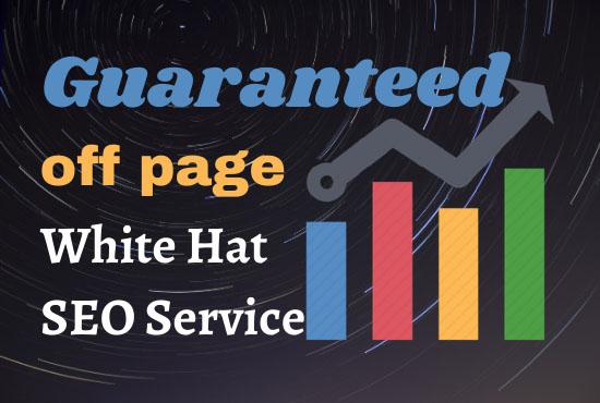 I will do guaranteed off page SEO service with high q...