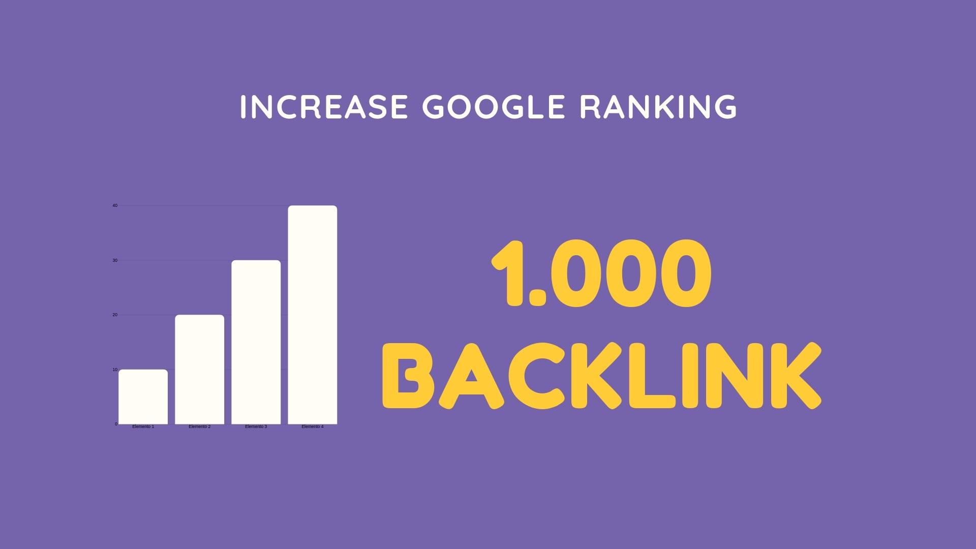 I Will provide 1000 high authority dofollow backlinks