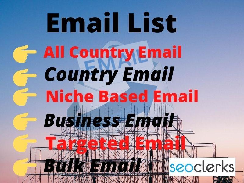 I will provide a list of 1000 country emails for your...
