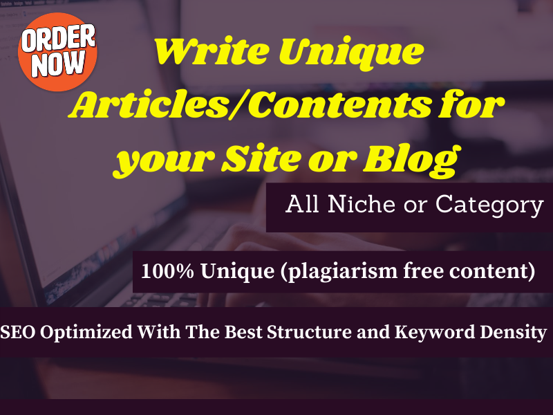 I Will Write SEO friendly 500 Word Articles and Conte...