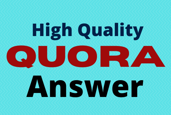 I Will Provide 20 High Quality Quora Answer for Your ...