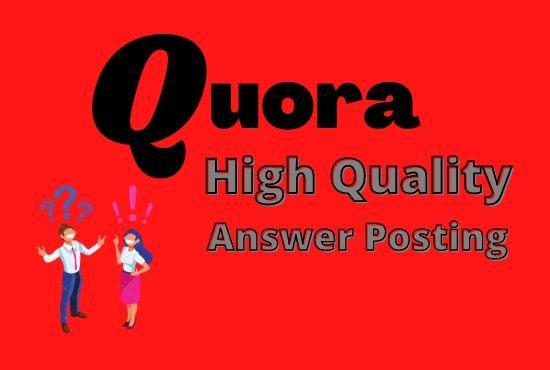 Promote your website By 10 HQ answer posting