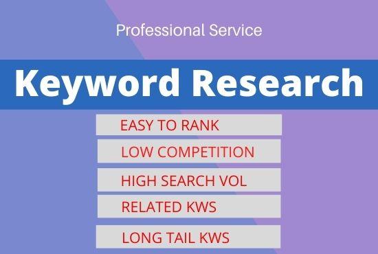 I will do SEO keyword research and competitor analysi...