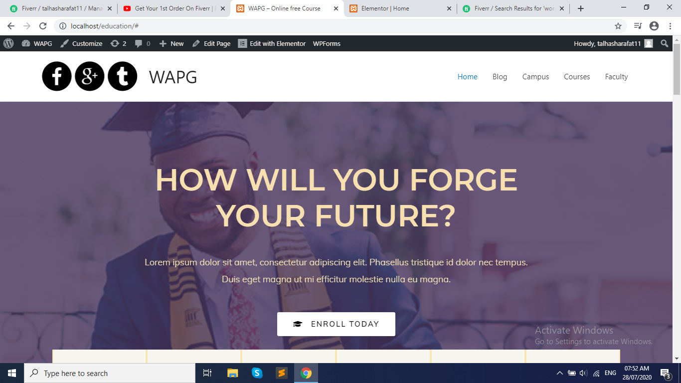 I Have Build a Website on WordPress