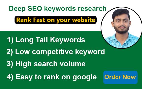 I will do deep Keyword Research For Your Niche & ...