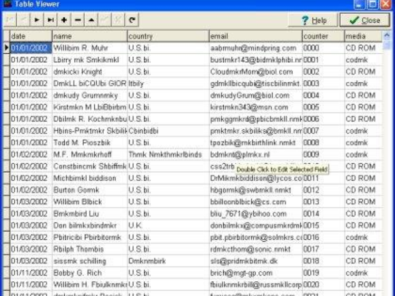 I will provide a list of 1000 active emails based on ...