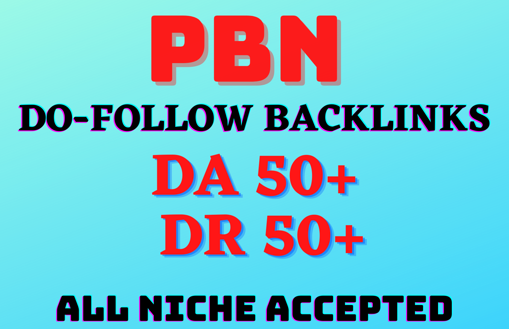 5 HQ homepage PBN backlinks from DA & DR 50+ webs...