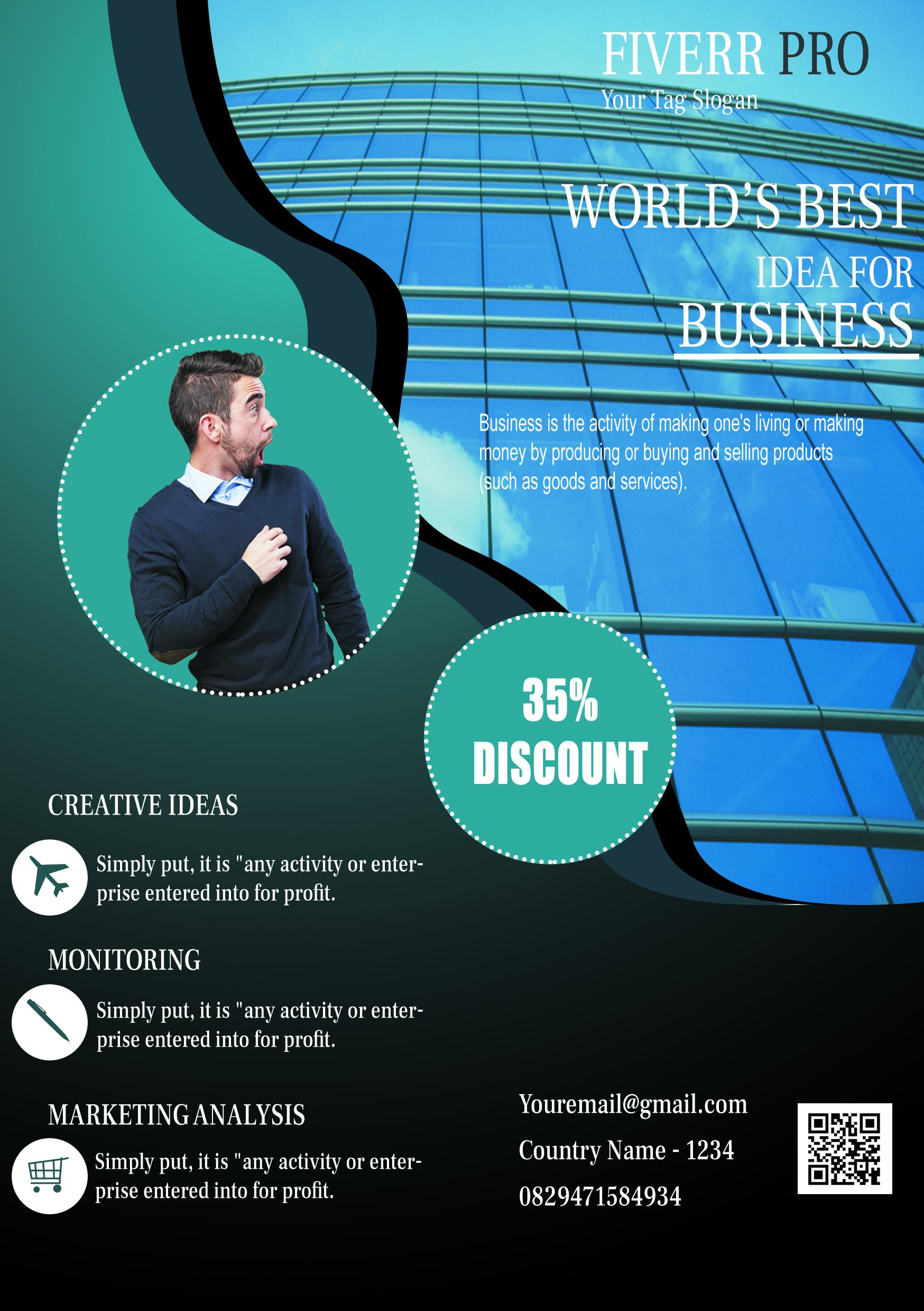 I will create an explainer flyer & brosur for your bu...