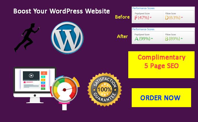 I will do WordPress website speed optimization, incr...