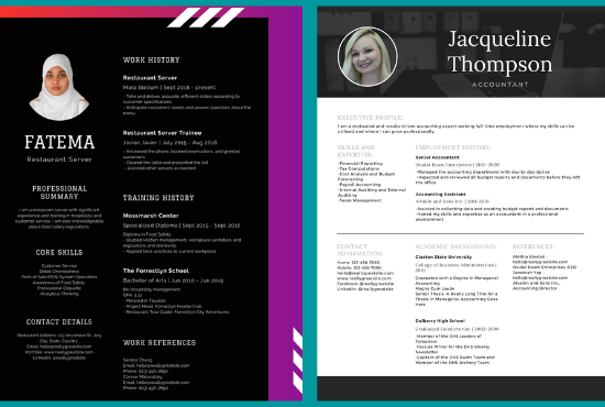 I will make professional graphics design resume and c...