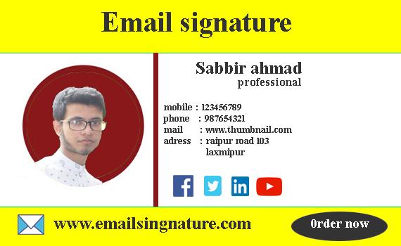 I will design clickable html email signature for your...