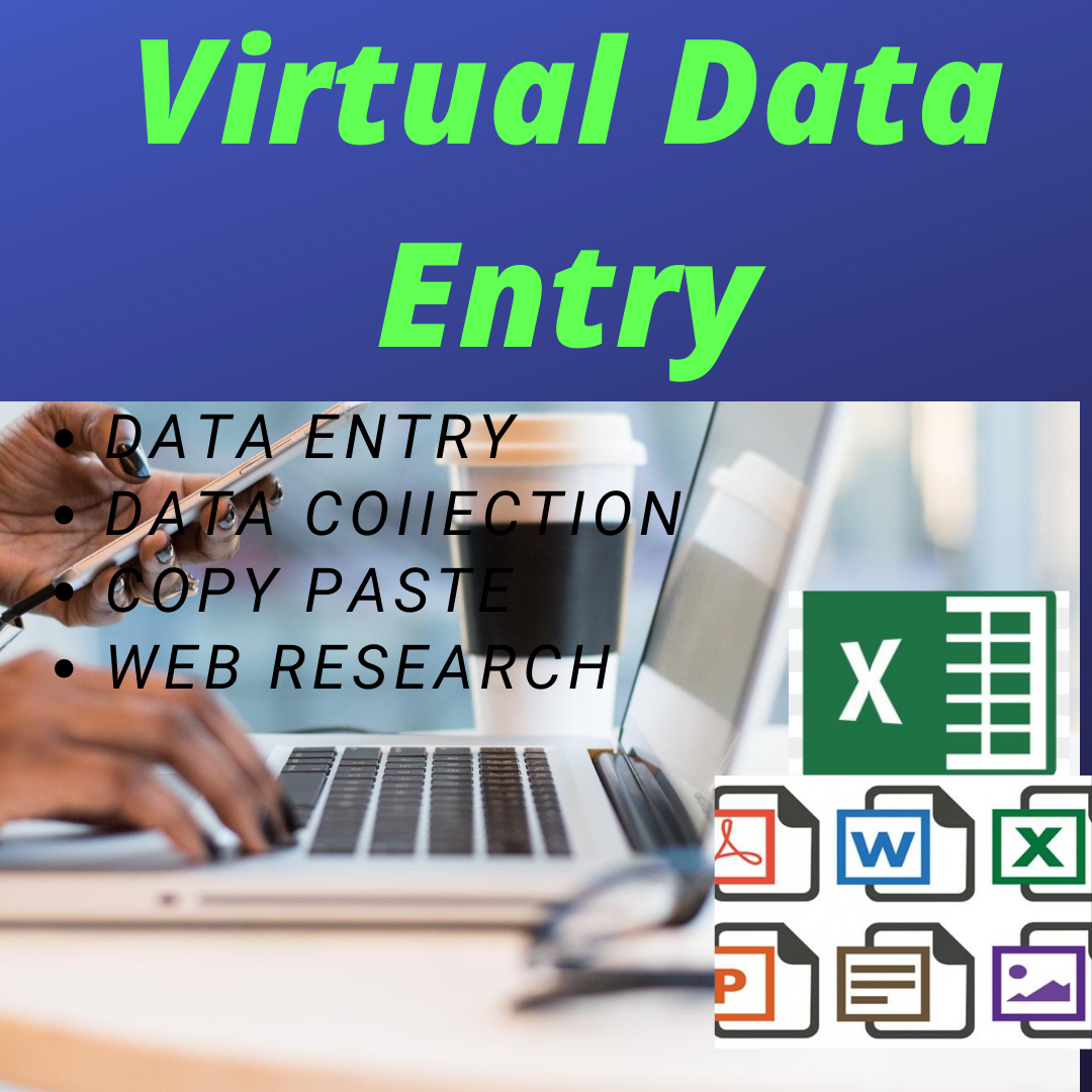 I Will do data entry, data collection, web research