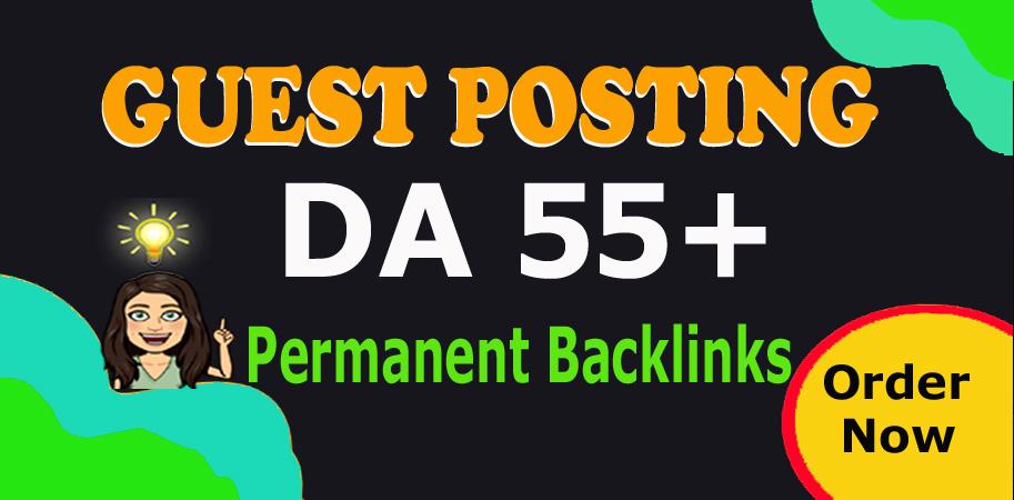 I will Publish Your 10 Guest Posts Backlinks on 55 to...