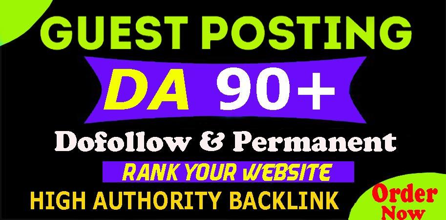 Dofollow Guest Posting on DA90+ Website with permanen...