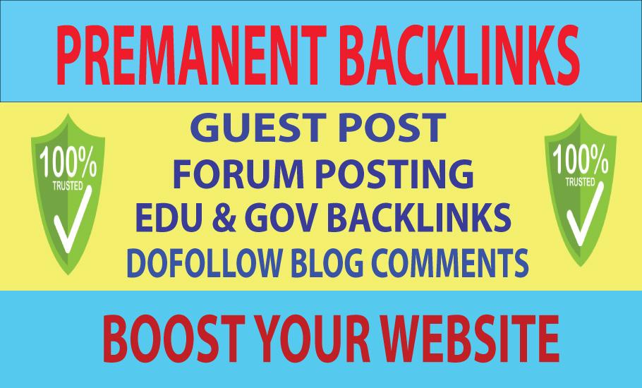 5 Guest Post, 2 Edu Backlinks, 20 Forums Post Backl...