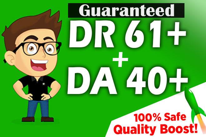 I will increase domain rating DR ahrefs to 55 DA moz ...