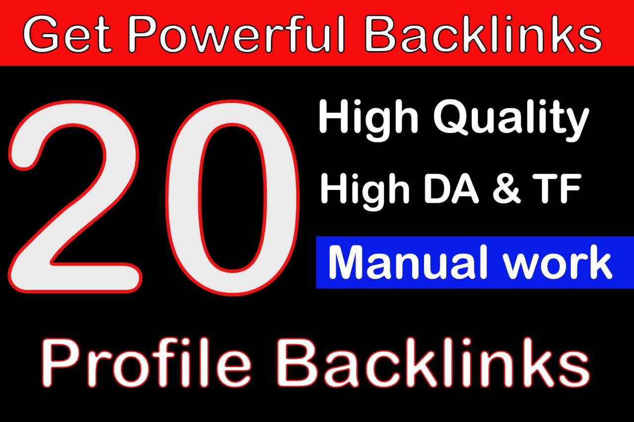 Create 20 High DA Backlink With Anchor Showing Link F...