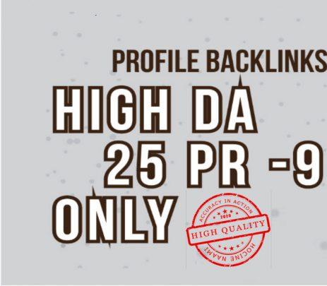 Create Manually 25 High DA 80+ Pr7-Pr9 Backlink For I...
