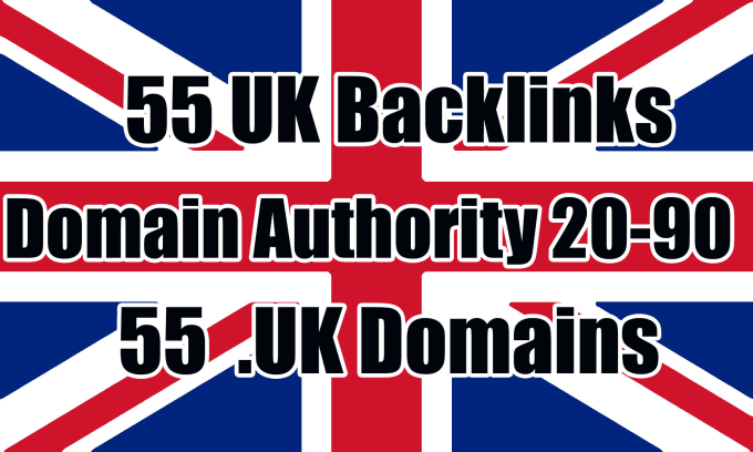 Build 55 uk authority backlinks