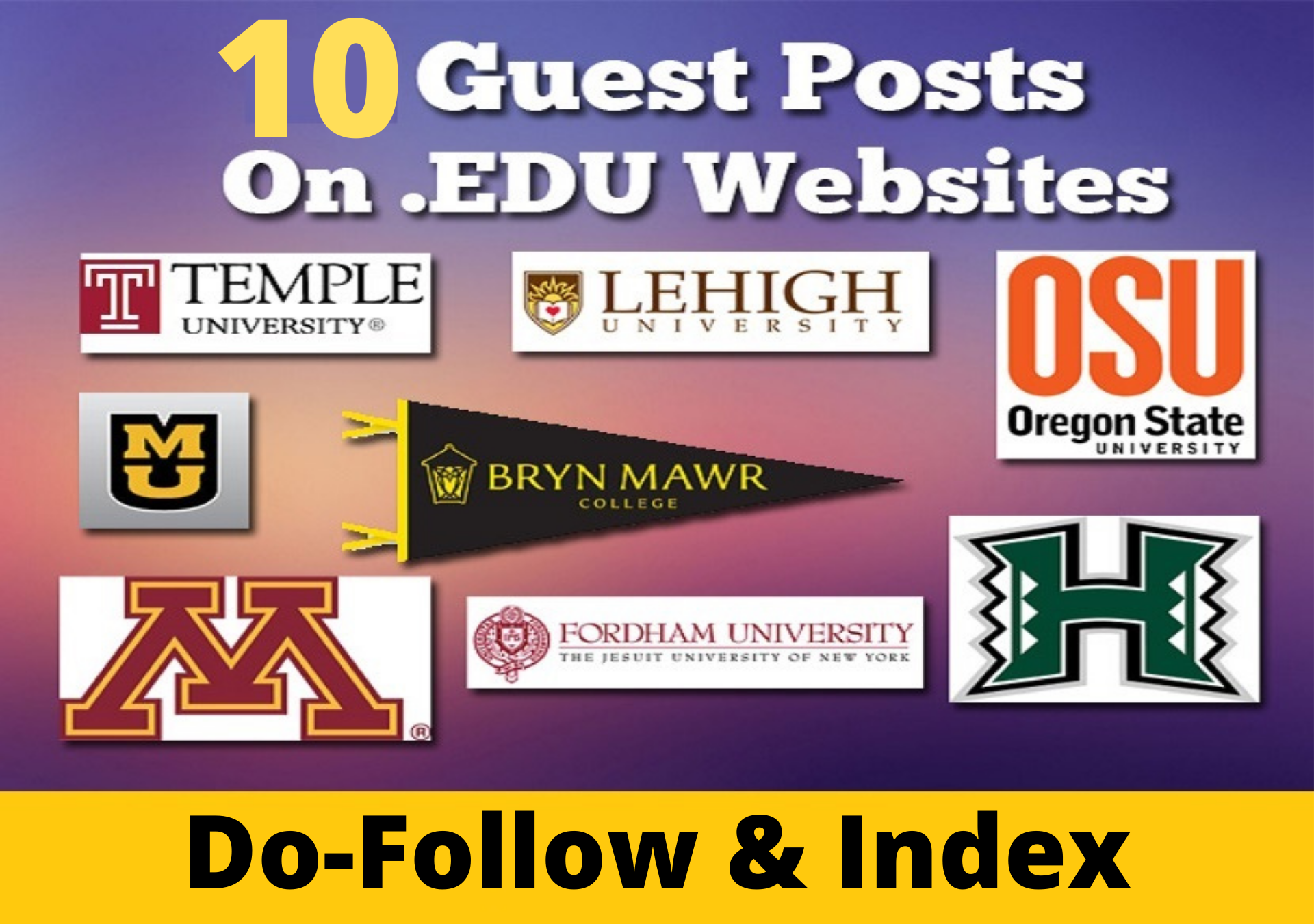 10 Premium edu guest post from top 10 university site...