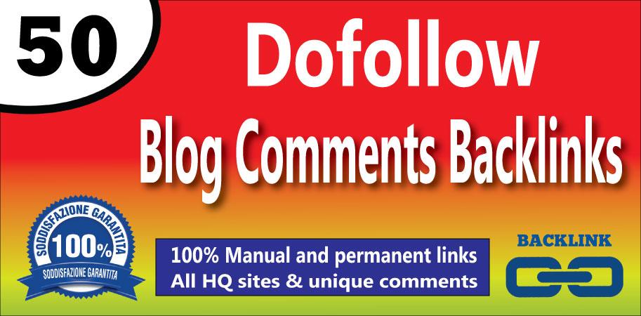 Manually Create 50 Dofollow Blog Comments Backlinks O...