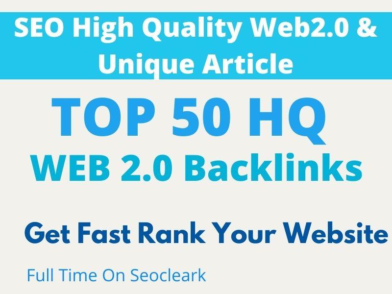 I will create Top 25 SEO Web 2.0 Backlinks to get fas...