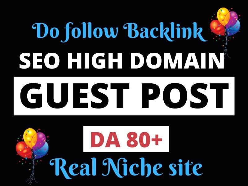 I will create SEO backlinks through high da guest pos...