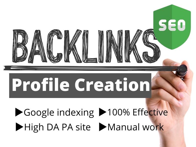 I will create 50 SEO profile creation link building b...