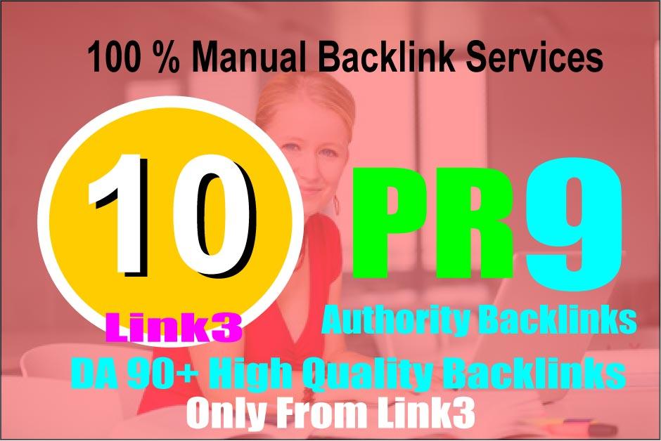10 PR 9 Safe SEO Backlinks Drive to your Google rank,...