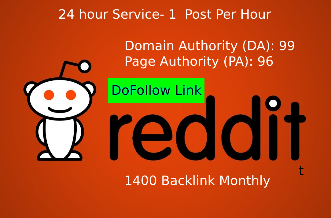 Dofollow Backlinks from Reddit SUPERSTRONG DA97 High ...