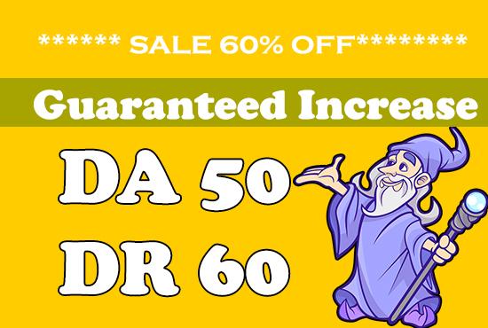 I will increase domain rating DR & Domain Authority D...