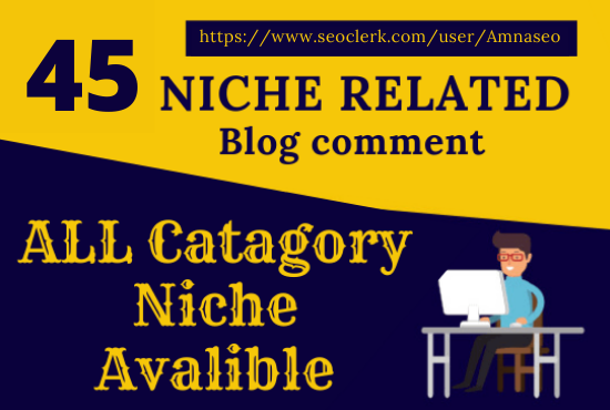 I will give 45 niche related high quality SEO backlin...