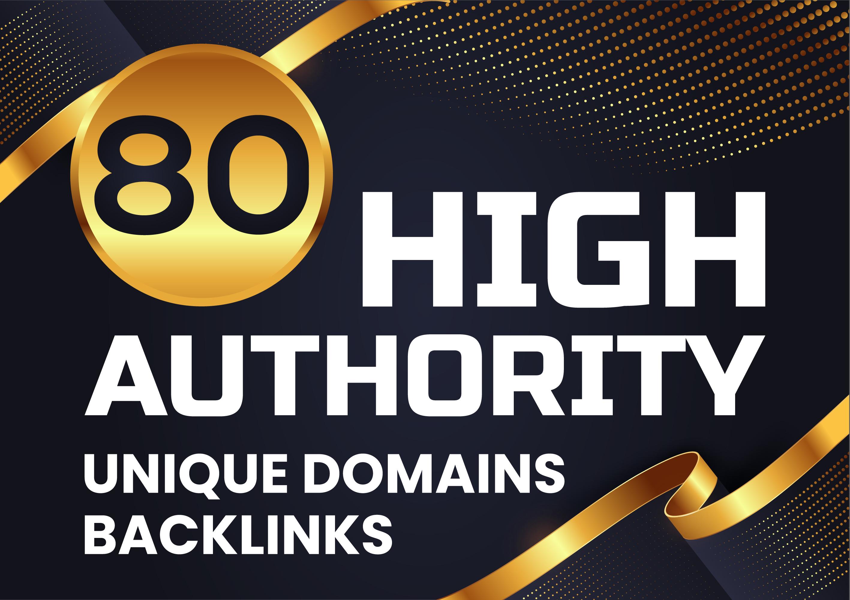 MANUALLY Do 80 Unique PR10 Backlinks On DA 90 Sites P...