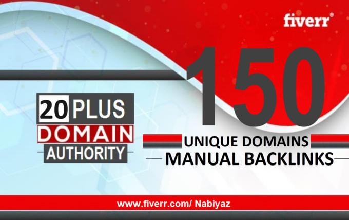 150 Unique Domain Dofollow Backlinks High Authority w...