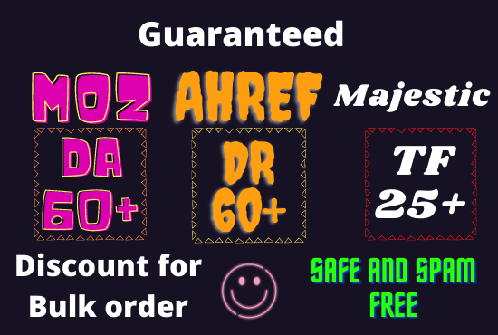 I will increase moz da 55 plus ahref DR 55 plus trust...