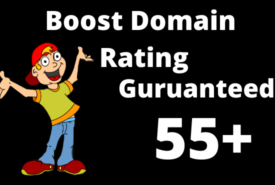 I will increase domain rating ahrefs DR to 55 plus