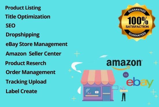 15 listing product ebay or amazon and dropship from t...