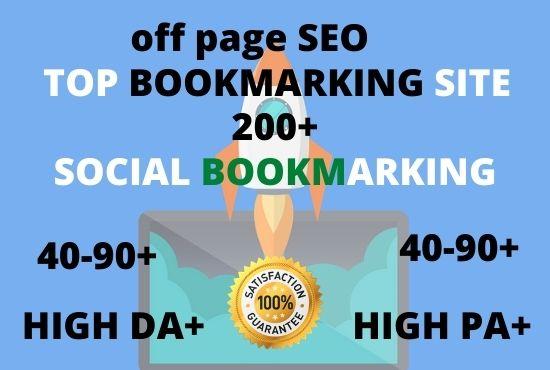 I will do 200 plus social bookmarking submission with...