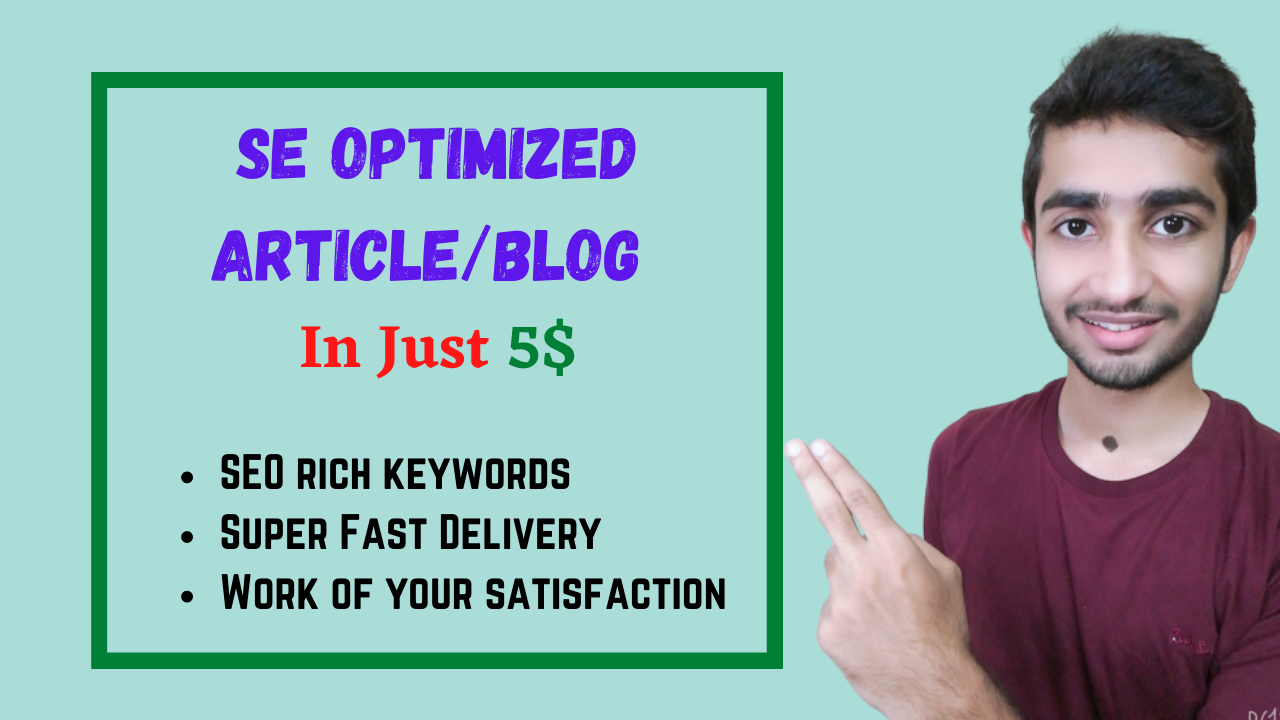 1000 WORDS long SE optimized article/blog of any nich...