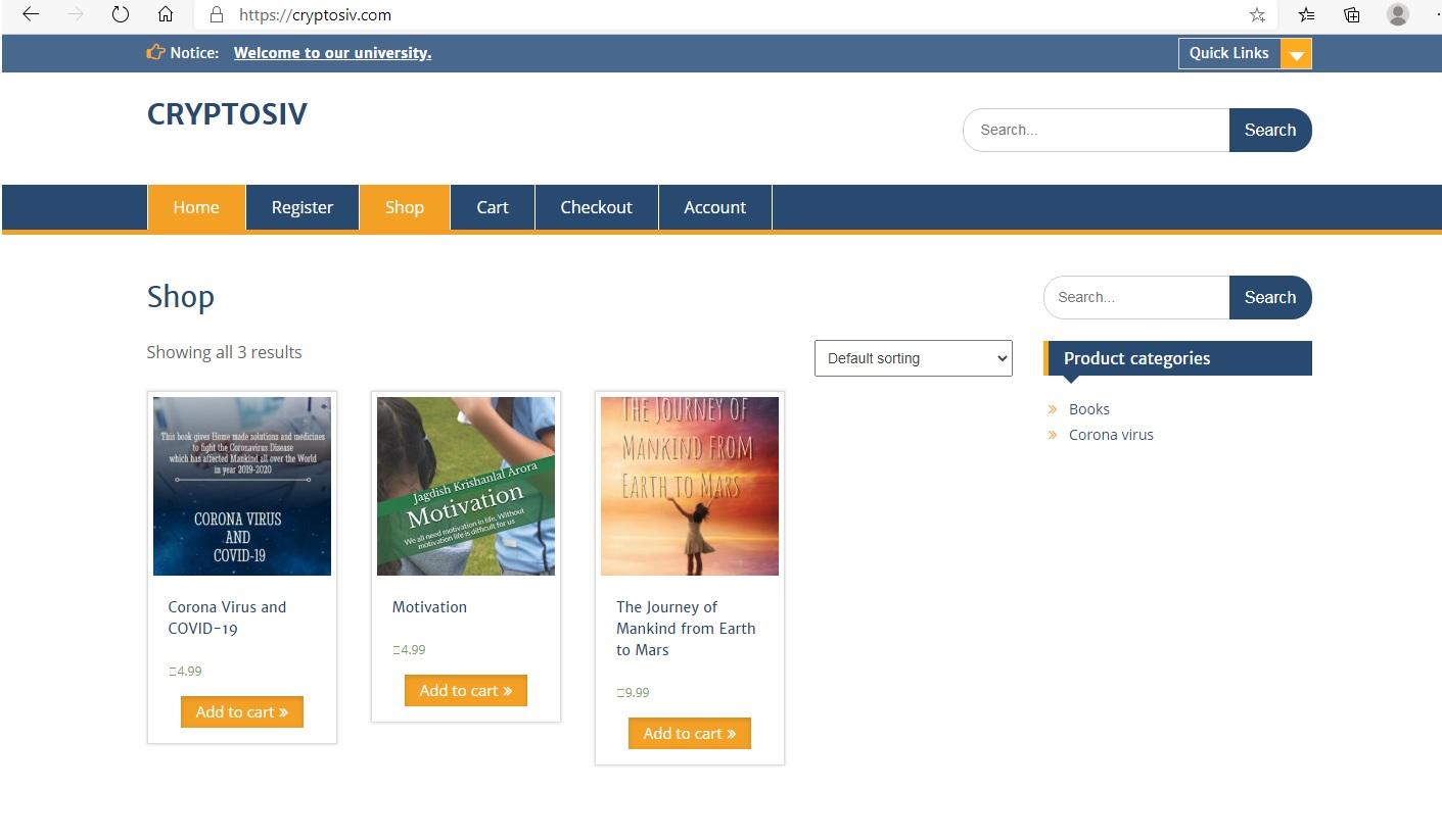 Website installation with Wordpress