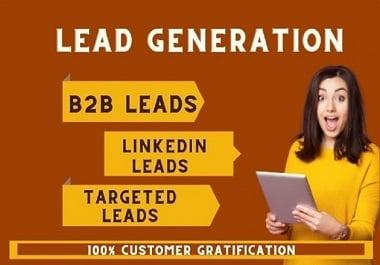 I will do targeted b2b lead generation and linkedin l...