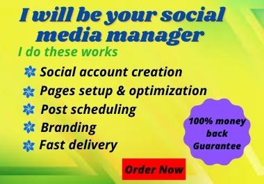 I will create one Social Media Profile and optimize i...