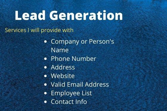I will provide linkedin lead generation and b2b lead ...